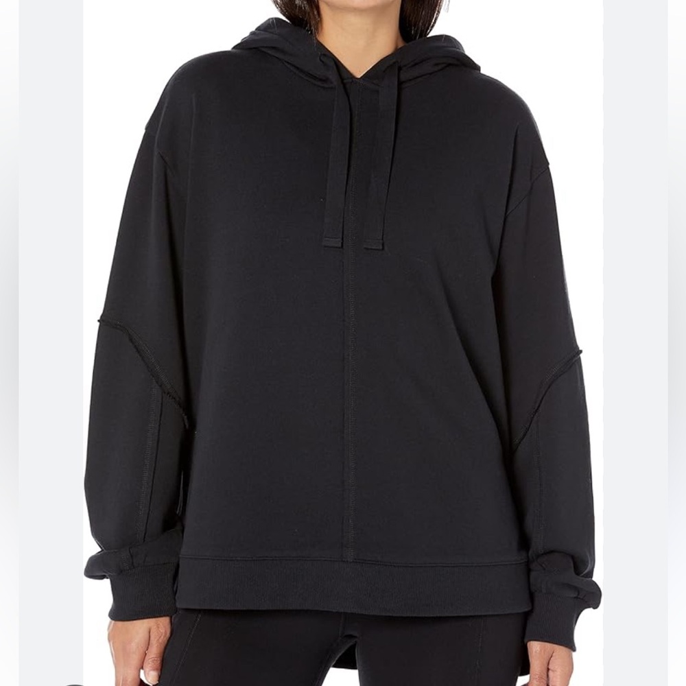 Sweaty Betty Revive Oversized Black Cozy Hoodie Sweatshirt